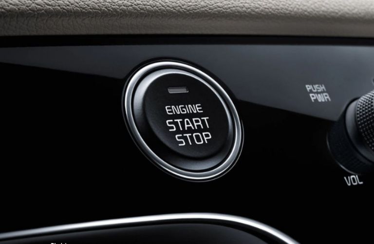 2021 Kia Sportage push to start button