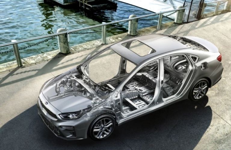 2021 Kia Forte safety cage and frame